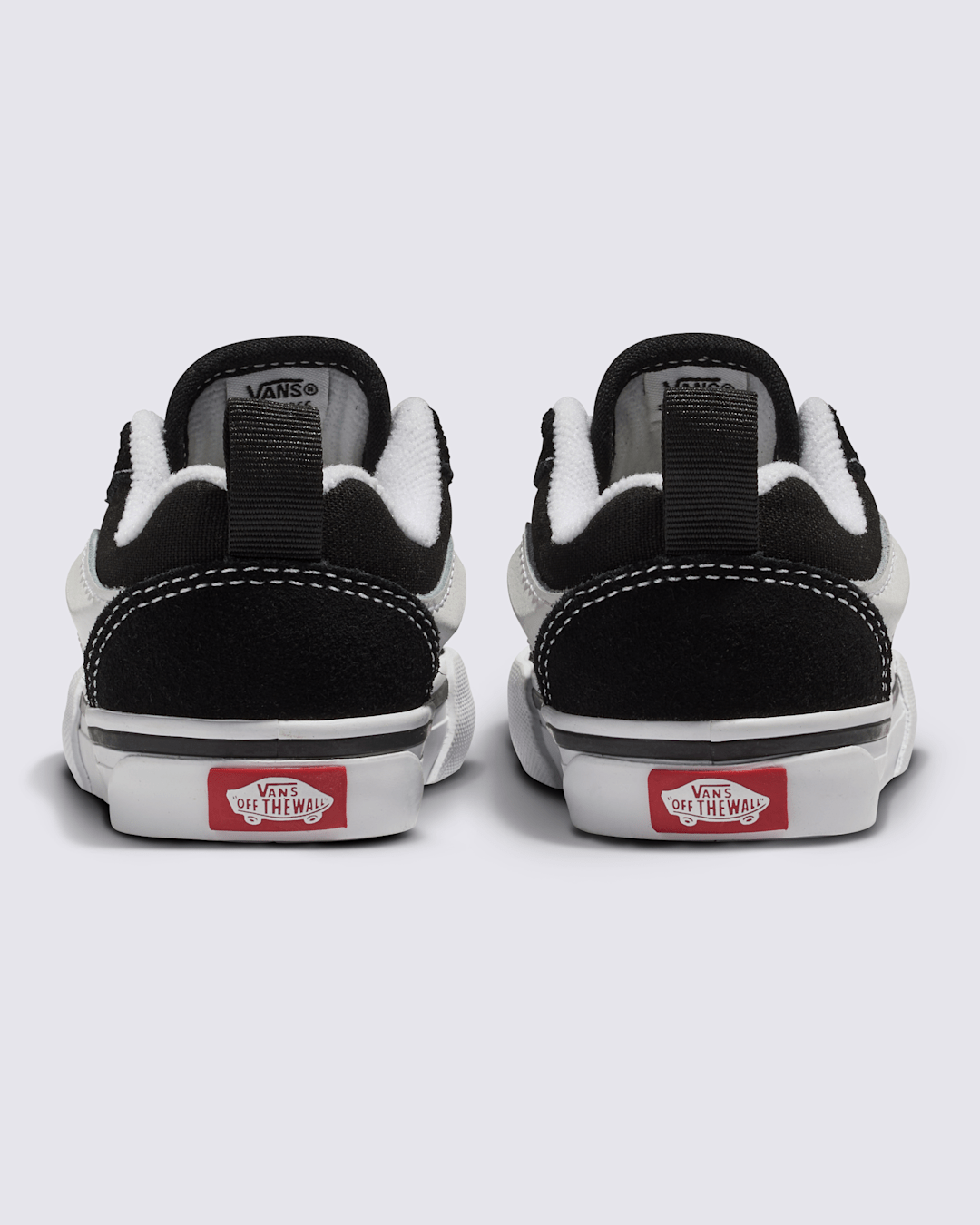 Vans Toddler Knu Skool Shoe in Black / True White