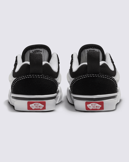 Vans Toddler Knu Skool Shoe in Black / True White