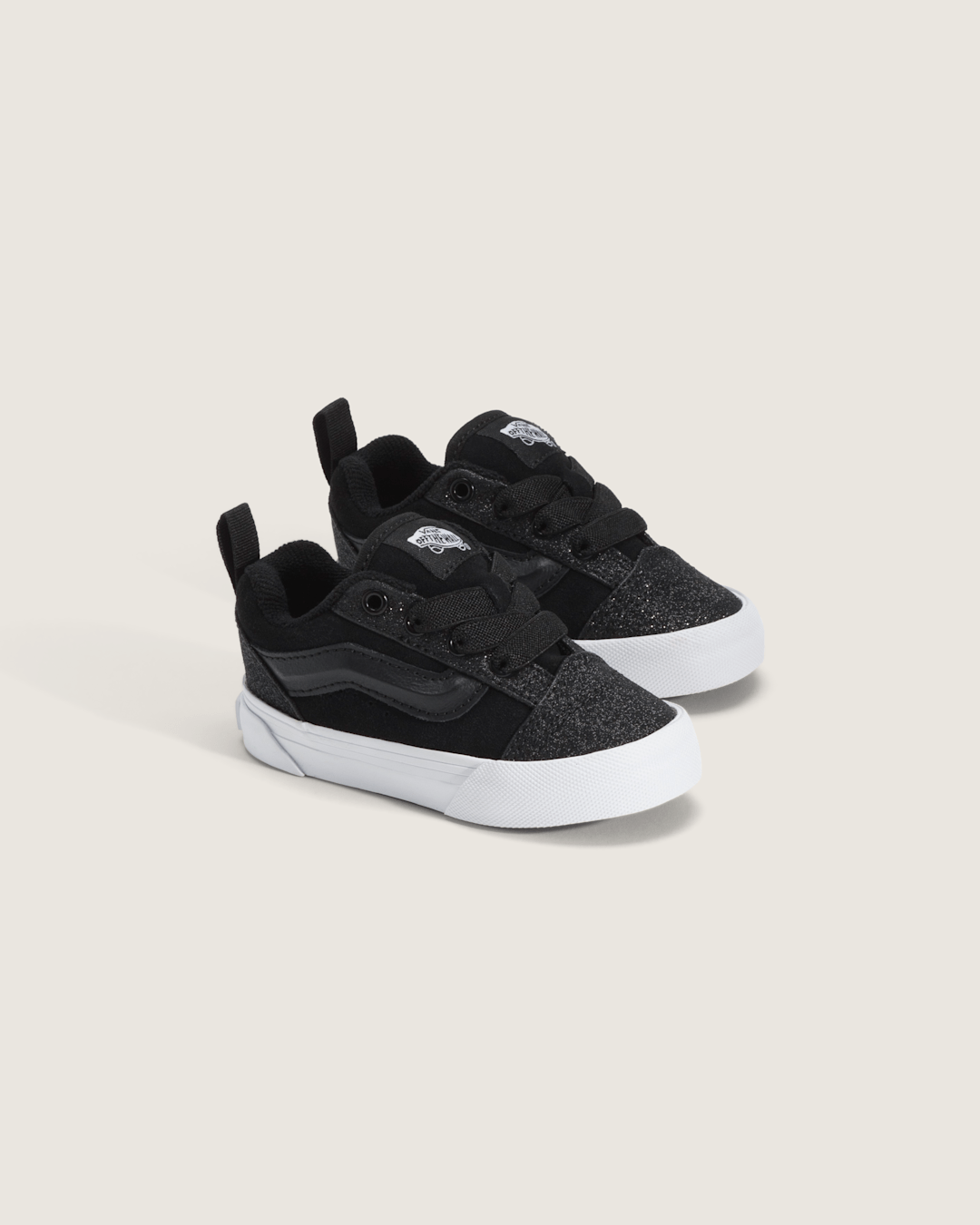 Vans Toddler Knu Skool Shoe in Dazzled Black