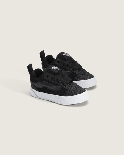 Vans Toddler Knu Skool Shoe in Dazzled Black