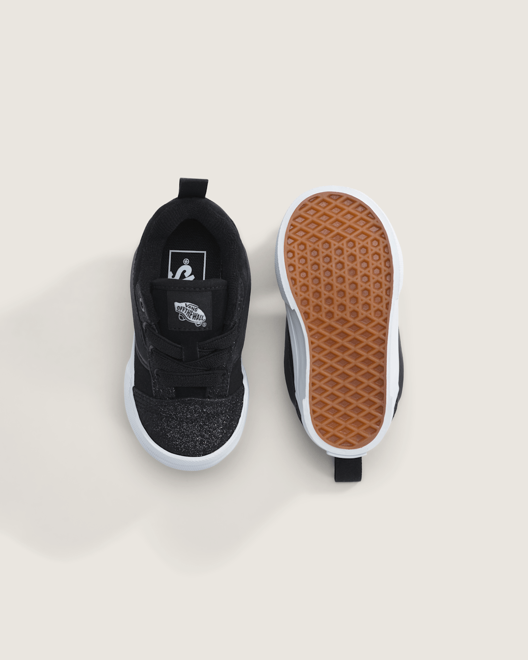 Vans Toddler Knu Skool Shoe in Dazzled Black