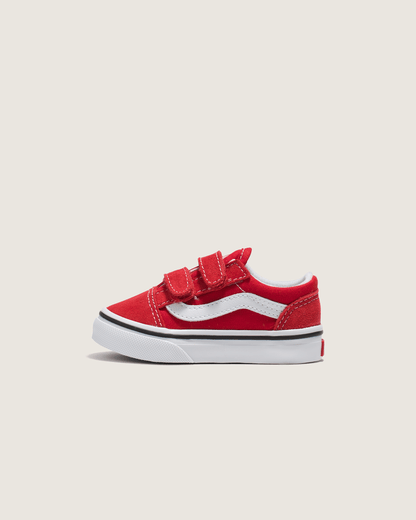 Vans Toddler Old Skool V Racing Red/True White Shoes