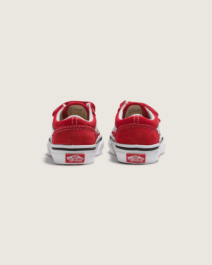 Vans Toddler Old Skool V Racing Red/True White Shoes