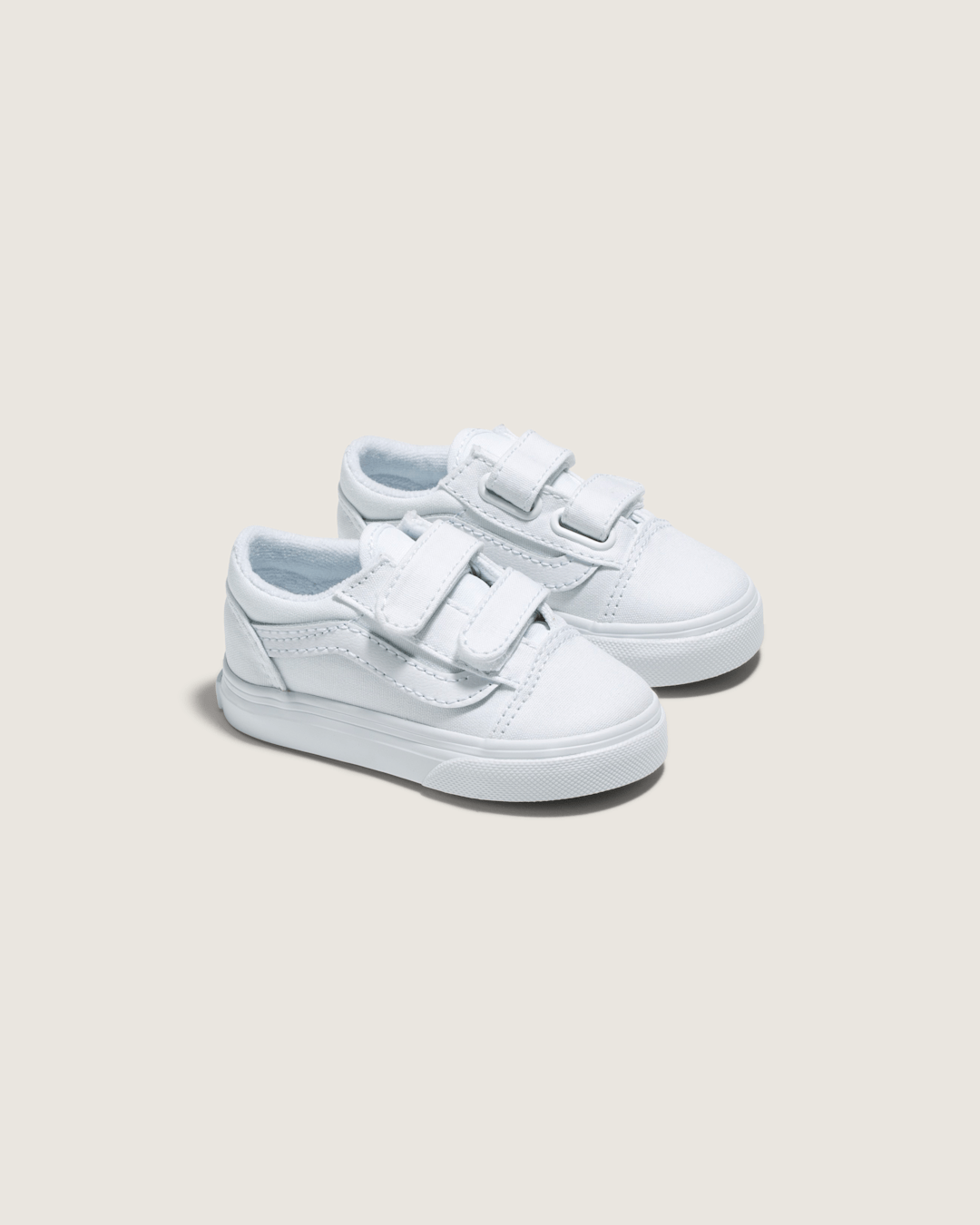 Vans Toddler Old Skool V True White/True White Shoes