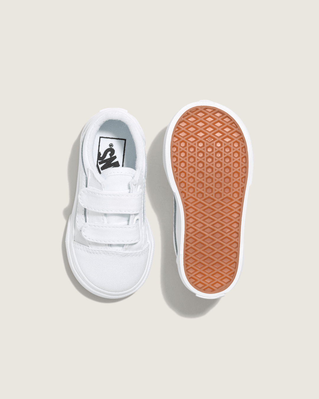 Vans Toddler Old Skool V True White/True White Shoes