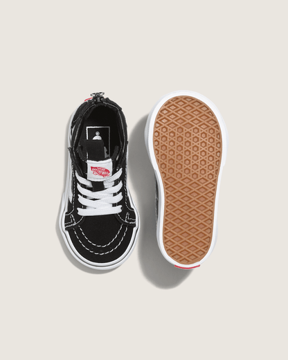 Vans Toddler Sk8-Hi Zip Black/White Shoes