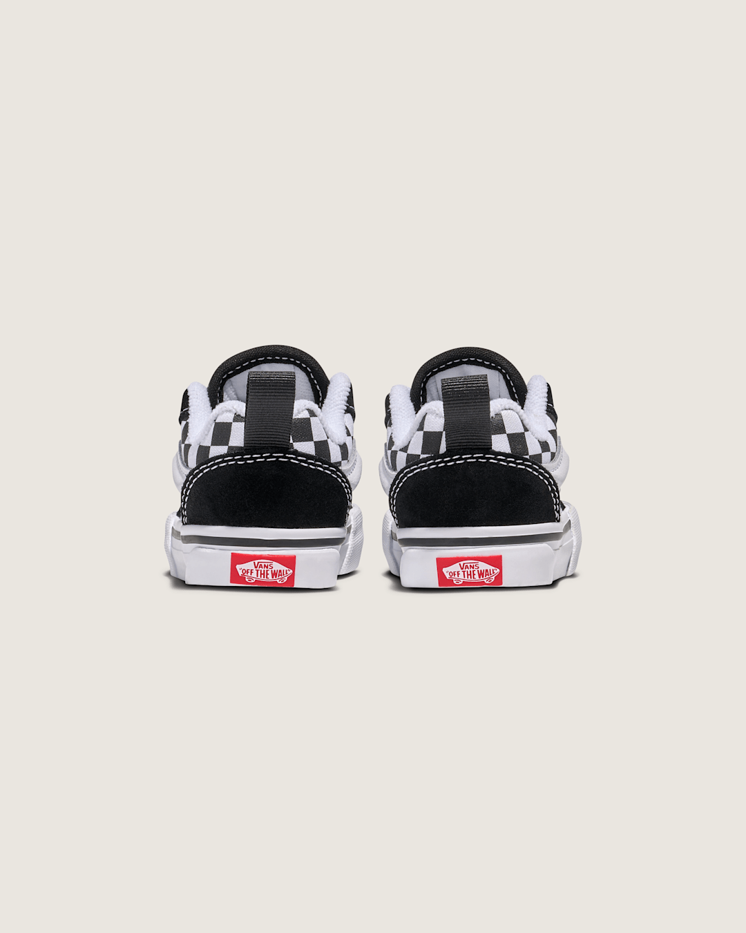 Vans Toddler Knu Skool Checkerboard Shoe in Checkerboard Black / True White