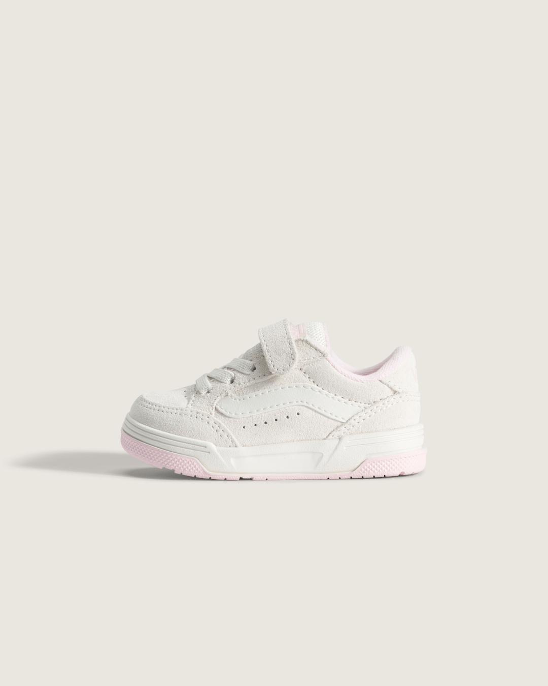 Vans Toddler Hylane V Shoe in Marshmallow White / Pink