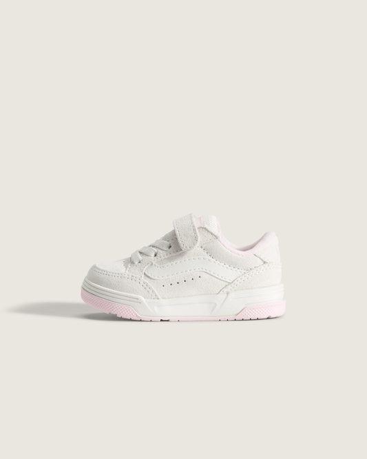 Vans Toddler Hylane V Shoe in Marshmallow White / Pink