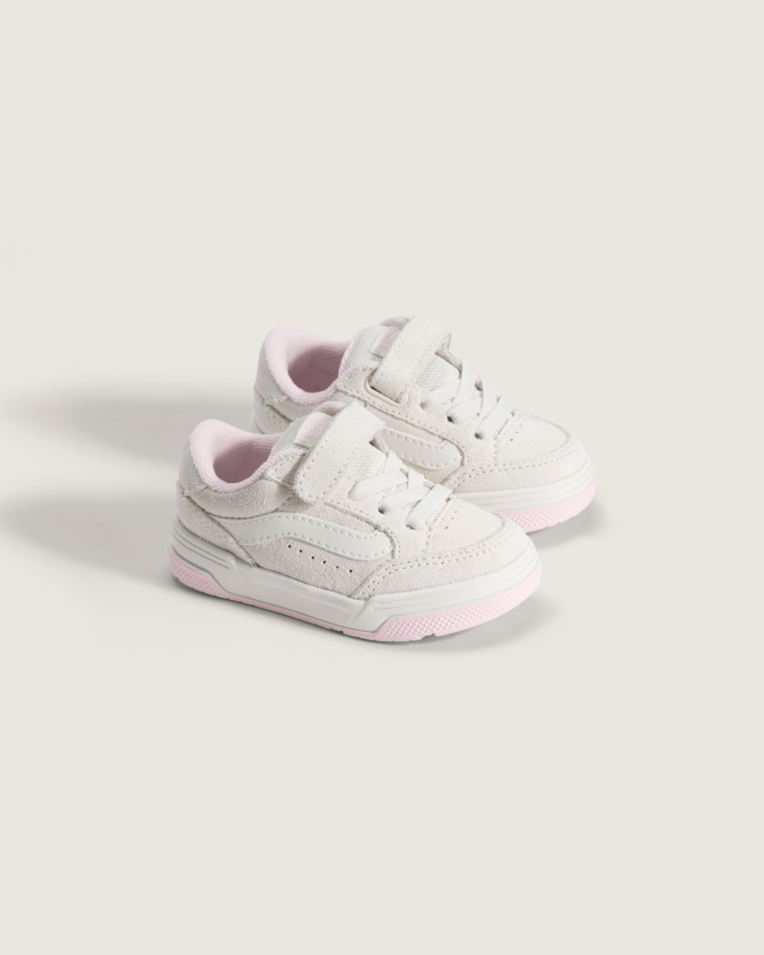 Vans Toddler Hylane V Shoe in Marshmallow White / Pink