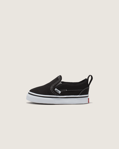 Vans Toddler Slip-On V Canvas Black/True White Shoes