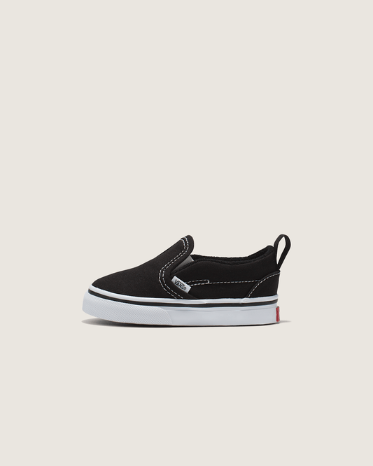Vans Toddler Slip-On V Canvas Black/True White Shoes