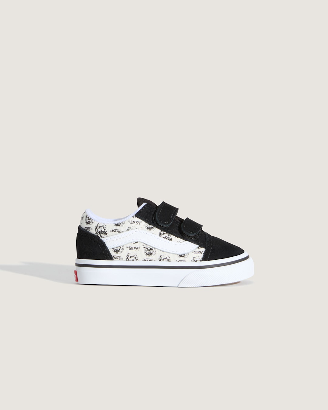 Vans Toddler Old Skool V Shoe in Black / White