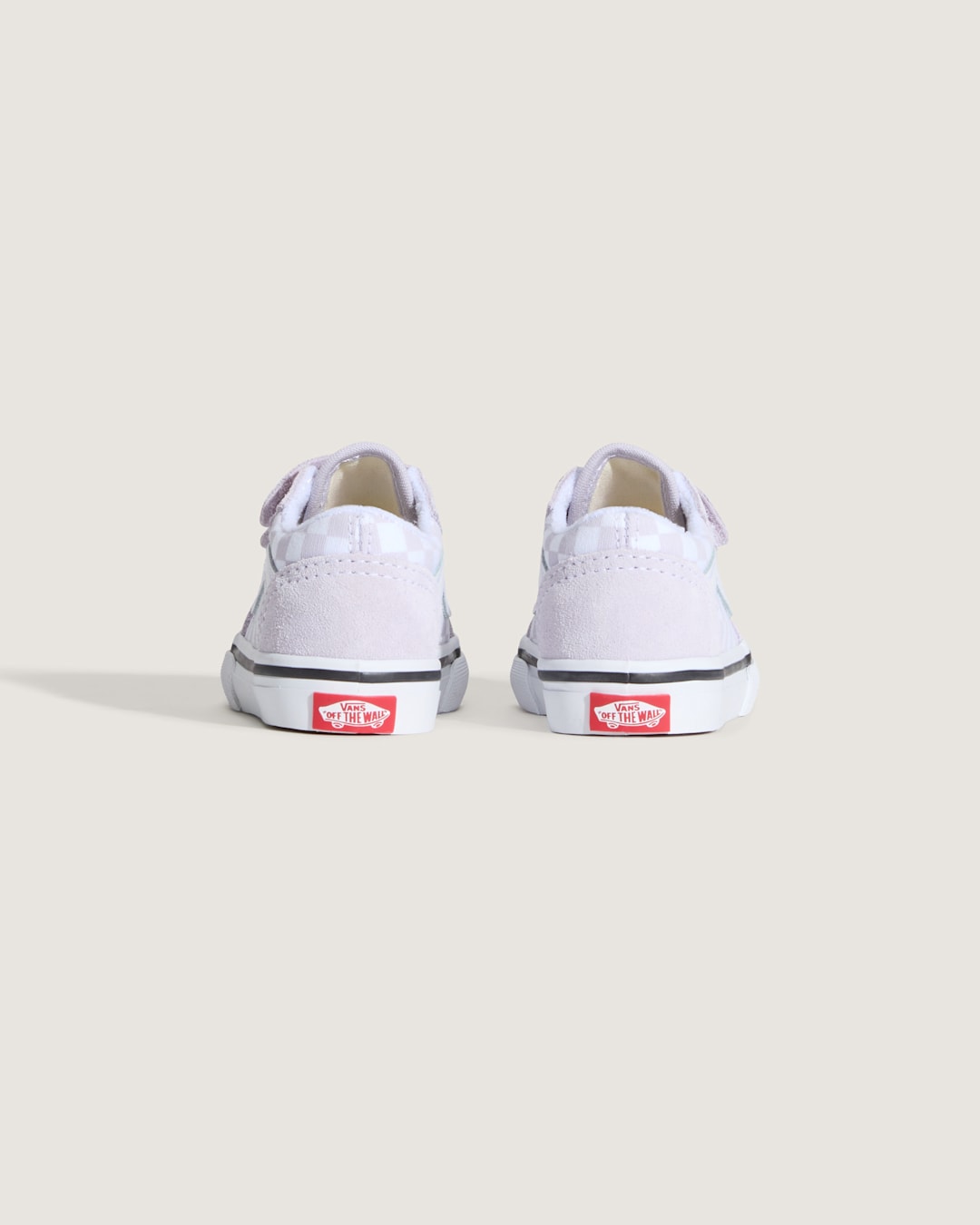 Vans Toddler Old Skool V Checkerboard Shoe in Checkerboard Lilac Mist Purple