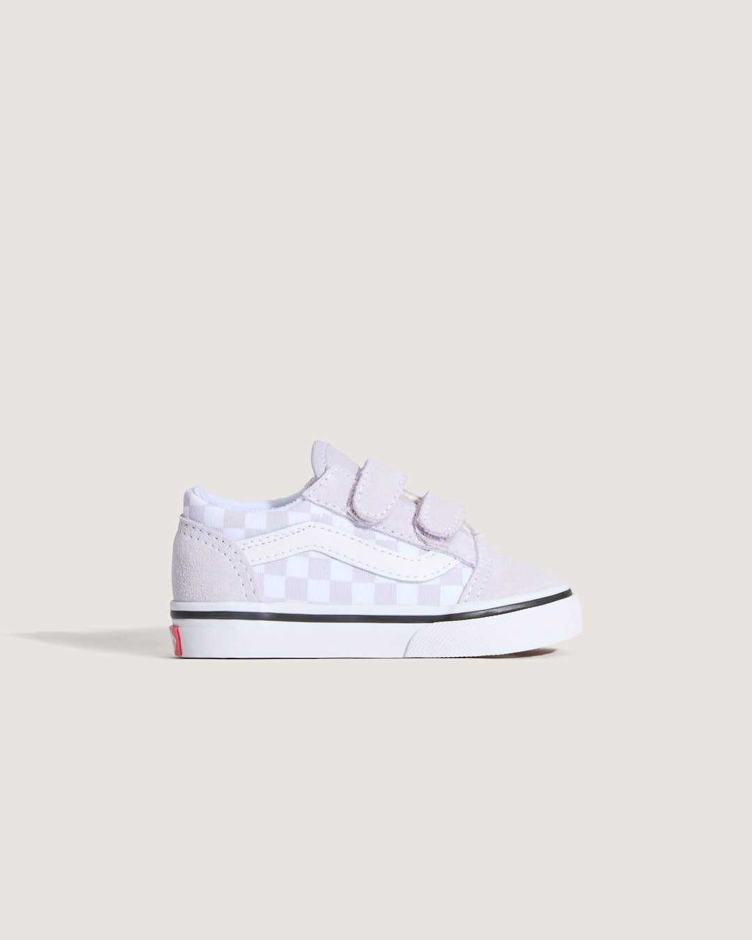 Vans Toddler Old Skool V Checkerboard Shoe in Checkerboard Lilac Mist Purple