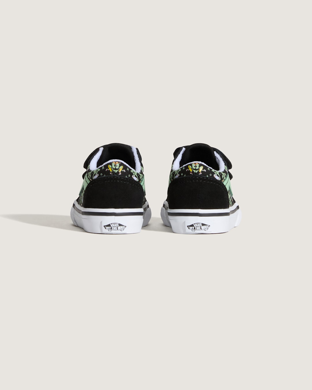 Vans Toddler Old Skool V Shoe in Black / Green