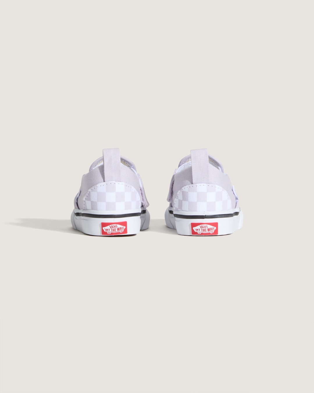 Vans Toddler Classic Slip-On V Checkerboard Shoe in Checkerboard Lilac Mist Purple
