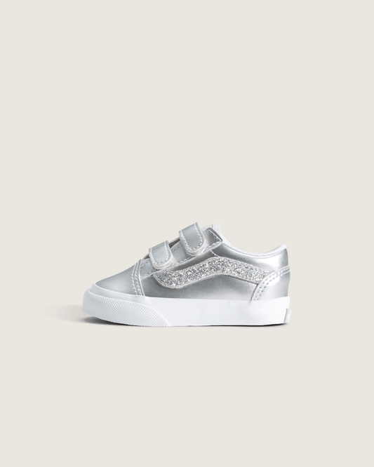 Vans Toddler Old Skool V Shoe in Dazzled Lunar Rock Grey