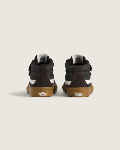Vans Toddler Sk8-Mid V Shoe in Black