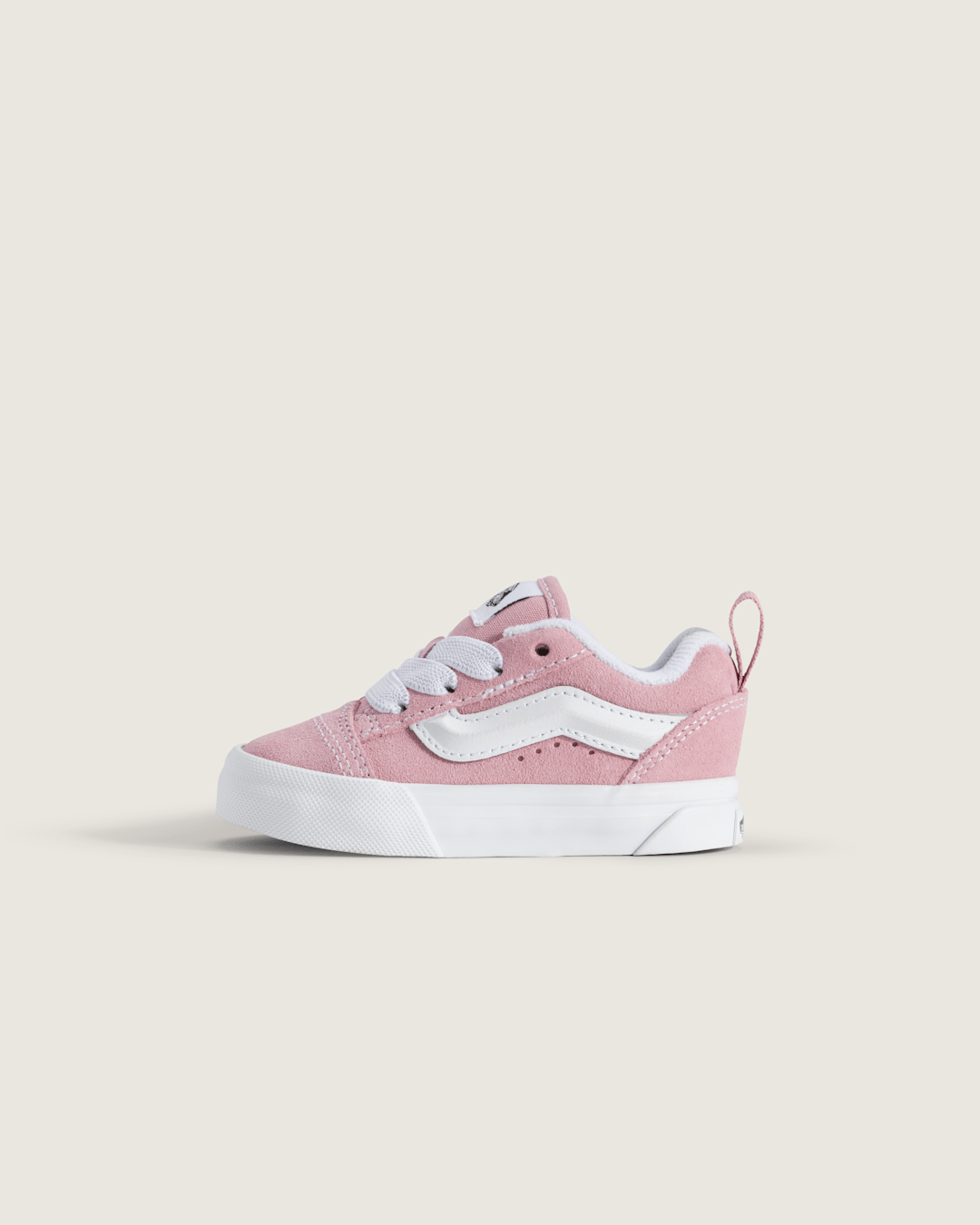 Vans Toddler Knu Skool Shoe in Dawn Pink / True White