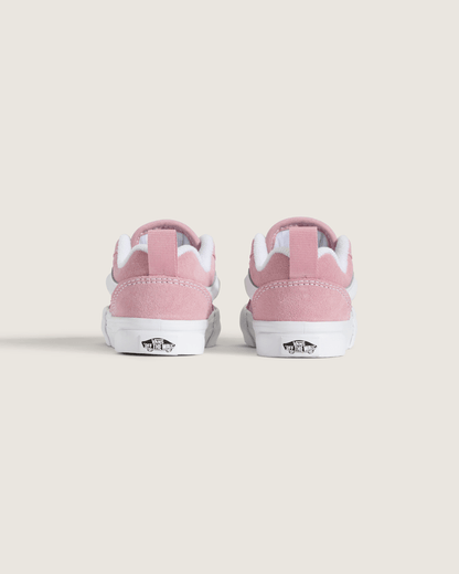 Vans Toddler Knu Skool Shoe in Dawn Pink / True White