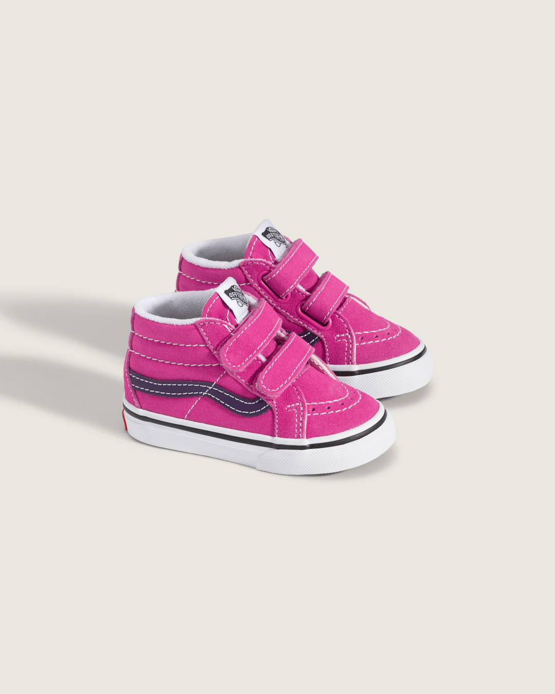 Vans Toddler Sk8-Mid V Shoe in Pink / Purple