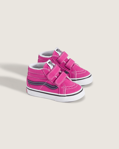 Vans Toddler Sk8-Mid V Shoe in Pink / Purple