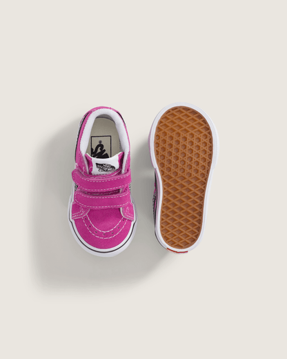 Vans Toddler Sk8-Mid V Shoe in Pink / Purple