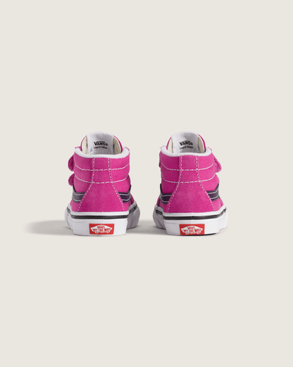 Vans Toddler Sk8-Mid V Shoe in Pink / Purple