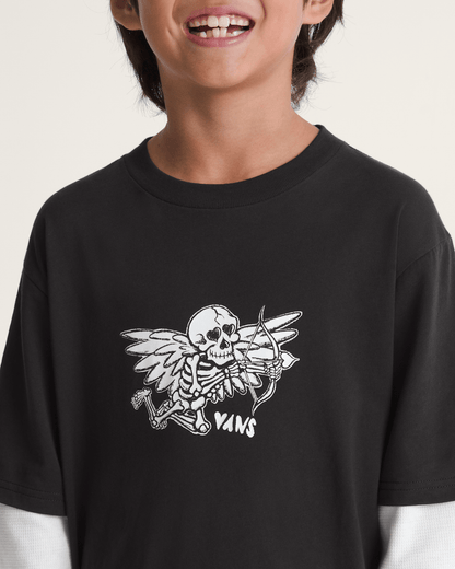 Vans Kids Love Struck Thermal Twofer in Black
