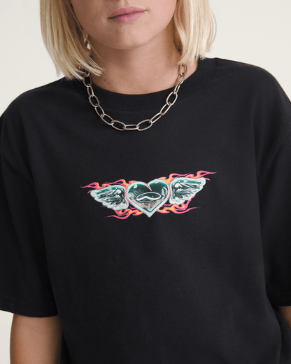 Vans Kids Chrome Heart T-Shirt in Black