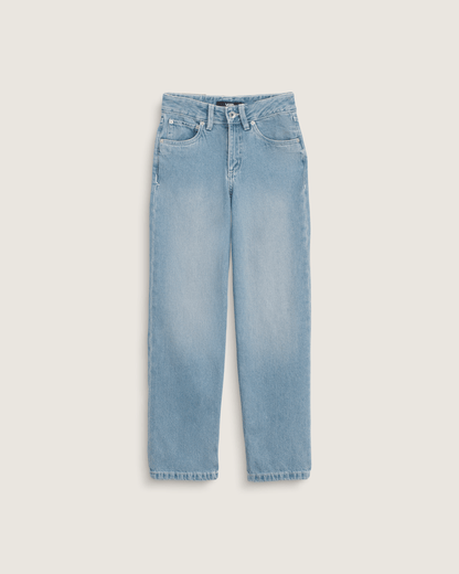 Vans Kids Sirelle Puddle Pants in Stonewash Blue
