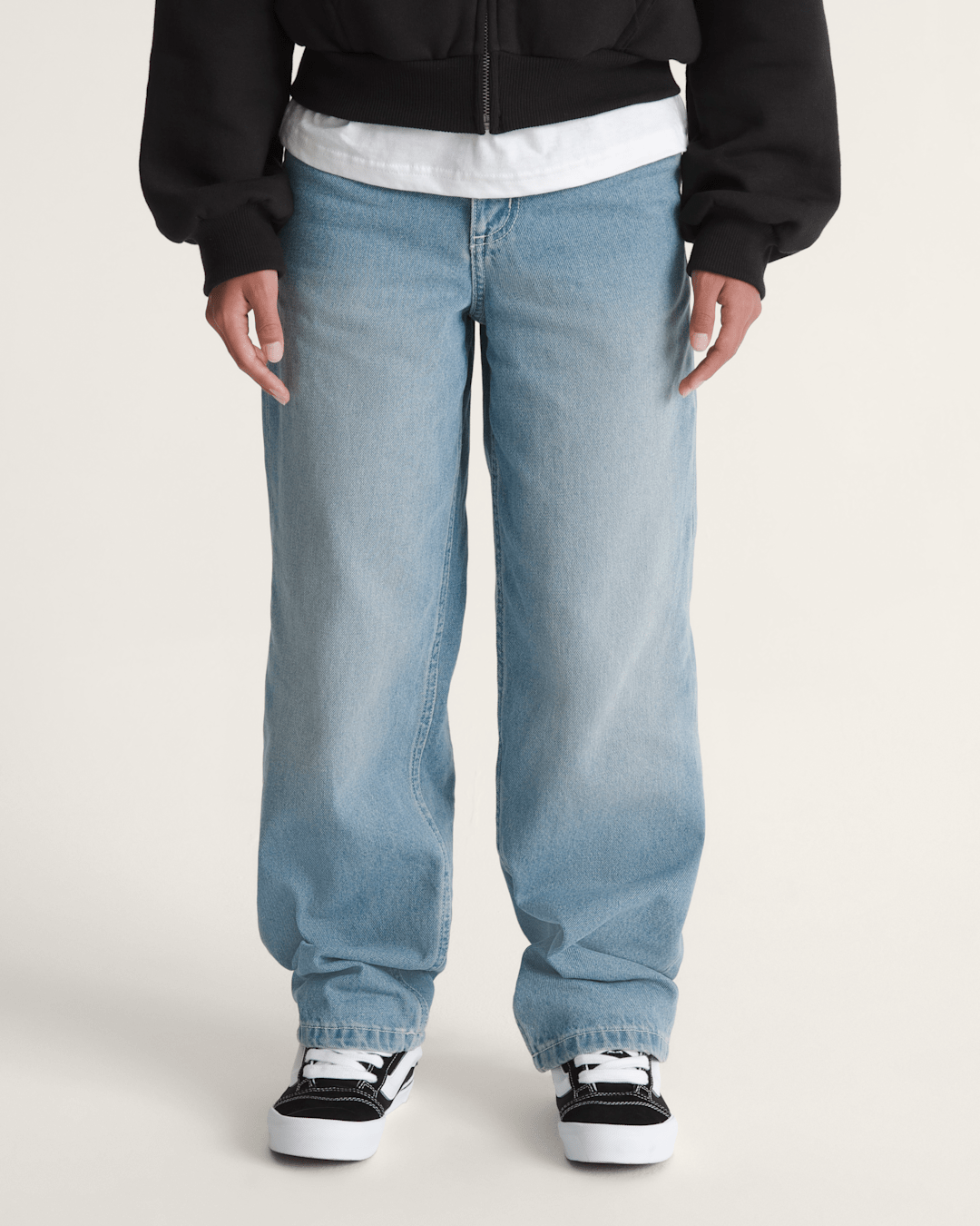 Vans Kids Sirelle Puddle Pants in Stonewash Blue