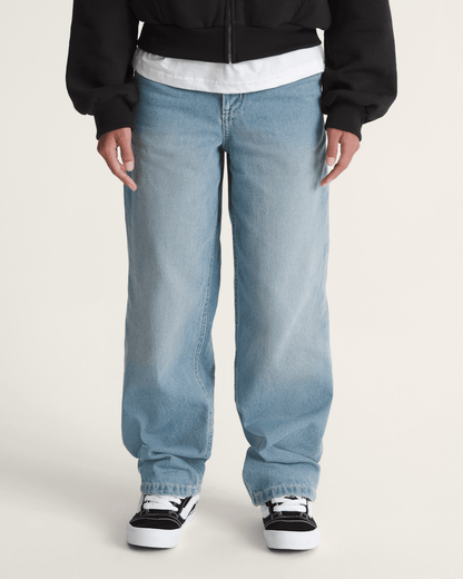 Vans Kids Sirelle Puddle Pants in Stonewash Blue