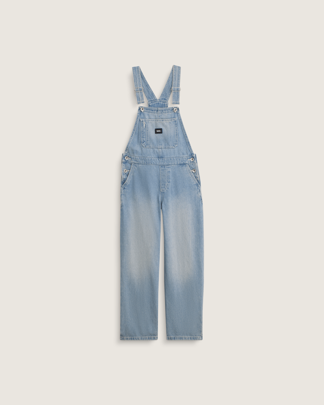 Vans Kids Sirelle Denim Overalls in Stonewash Blue