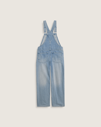 Vans Kids Sirelle Denim Overalls in Stonewash Blue