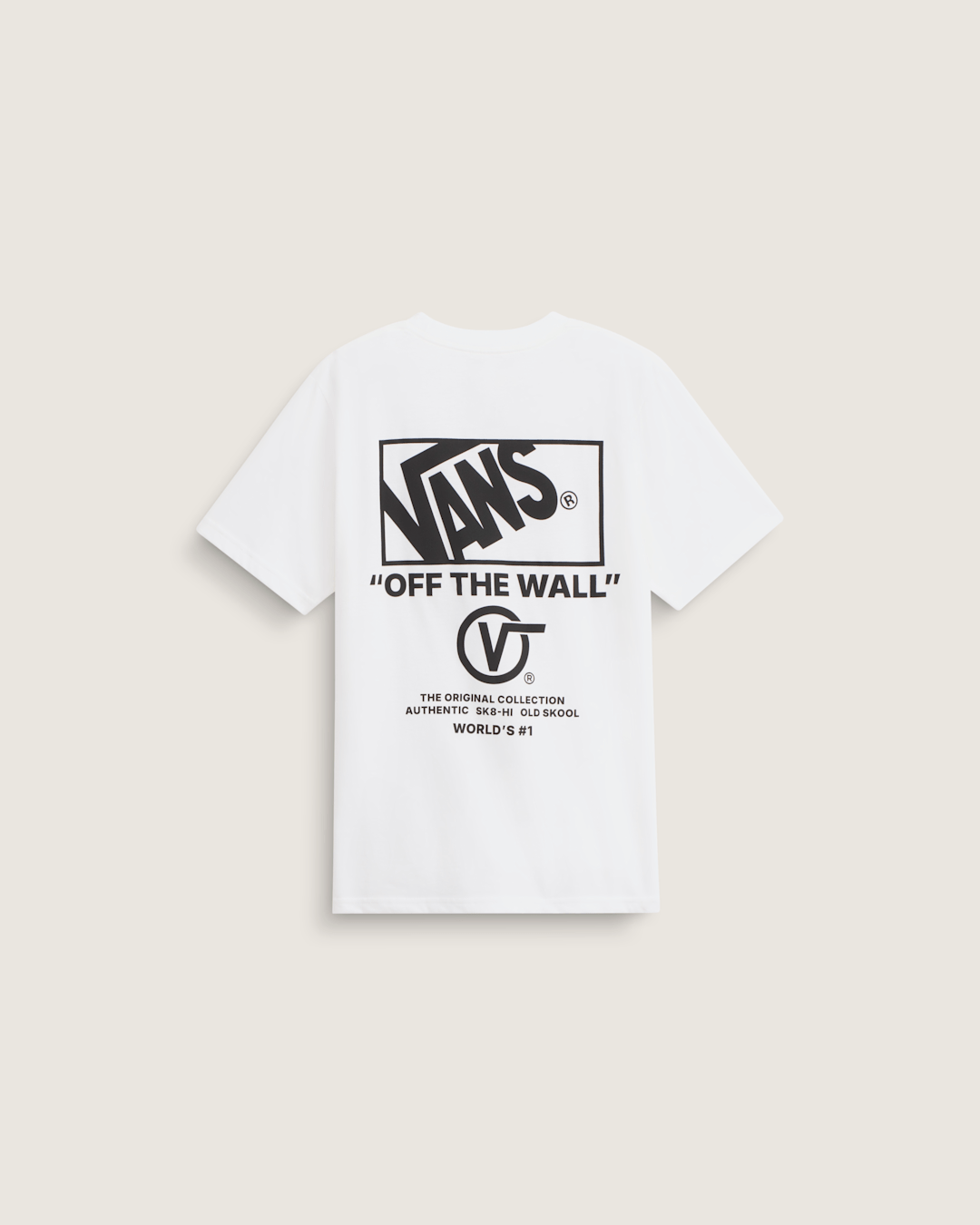 Vans Kids Stacked Hi T-Shirt in White