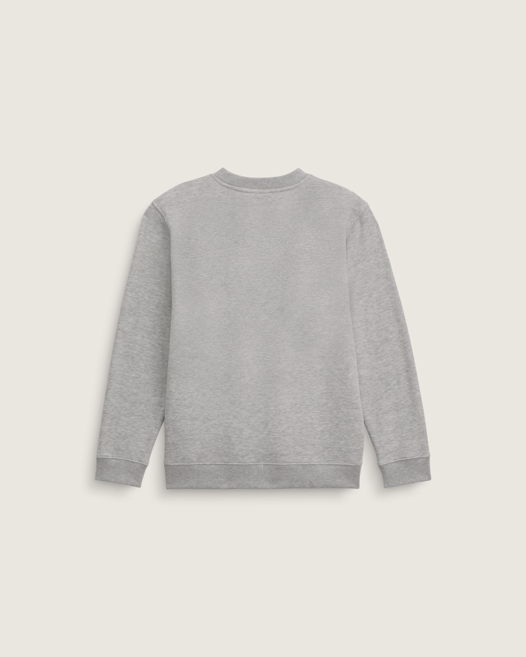 Vans Kids Stretch Logo Crew Sweatshirt in Cement Heather Grey
