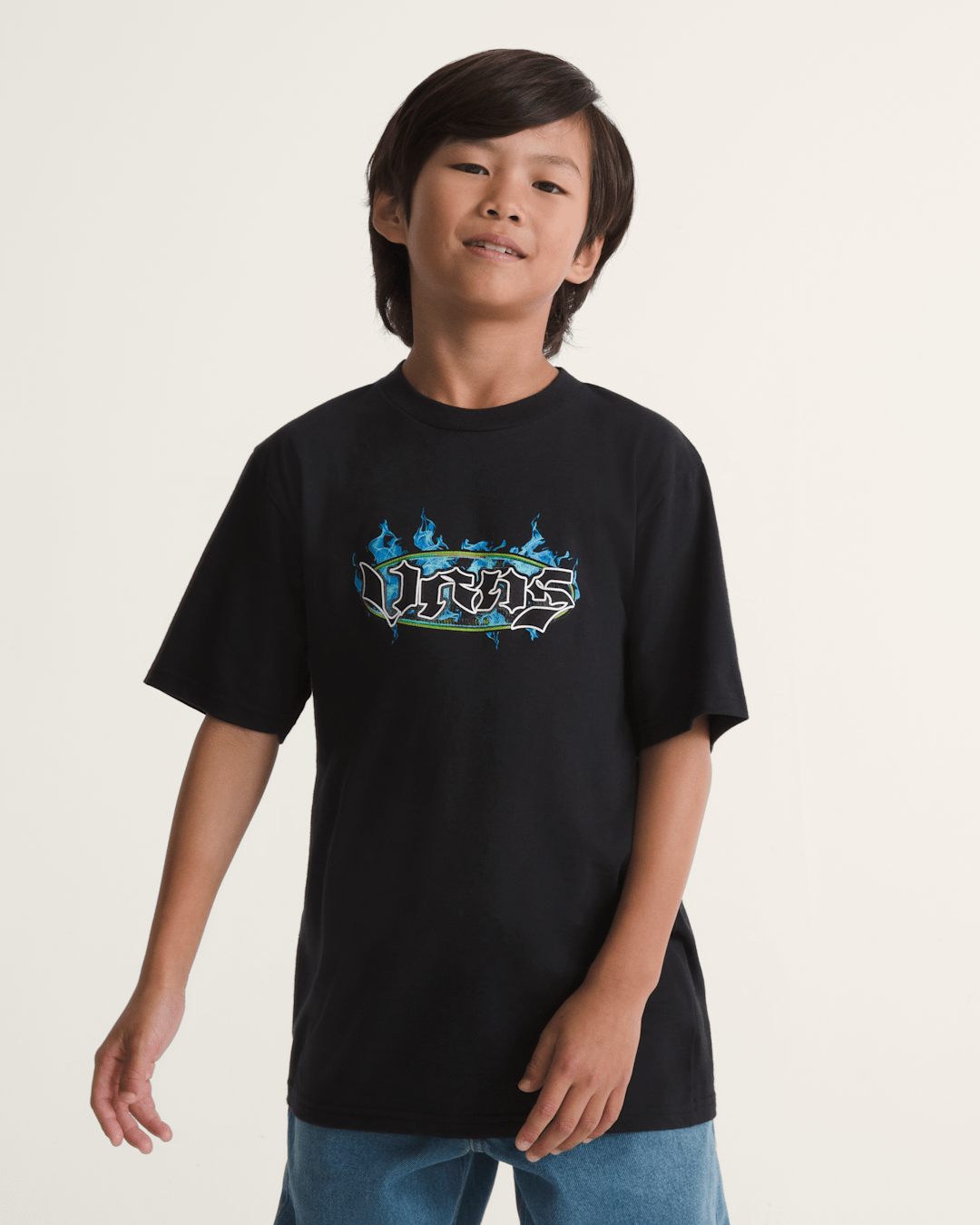 Vans Kids Night Spark T-Shirt in Black