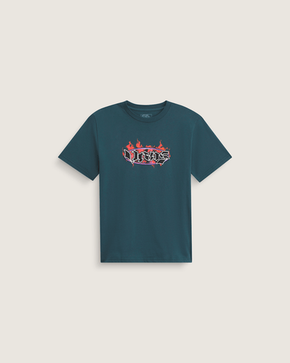 Vans Kids Night Spark T-Shirt in Mossy Olive Green