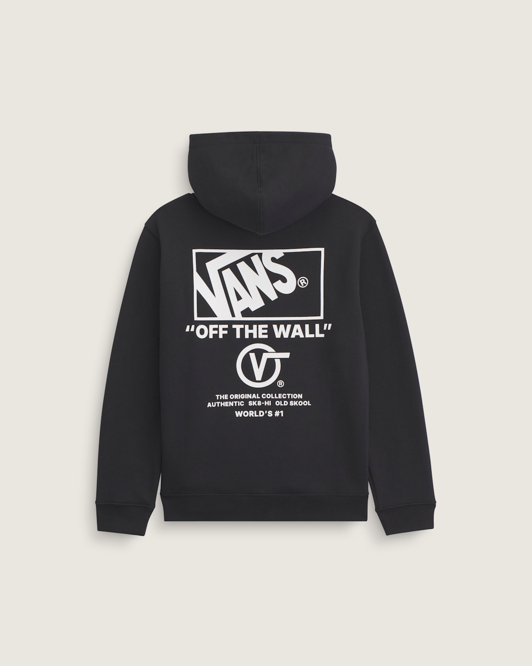 Vans Kids Stacked Hi Pullover Hoodie in Black / White