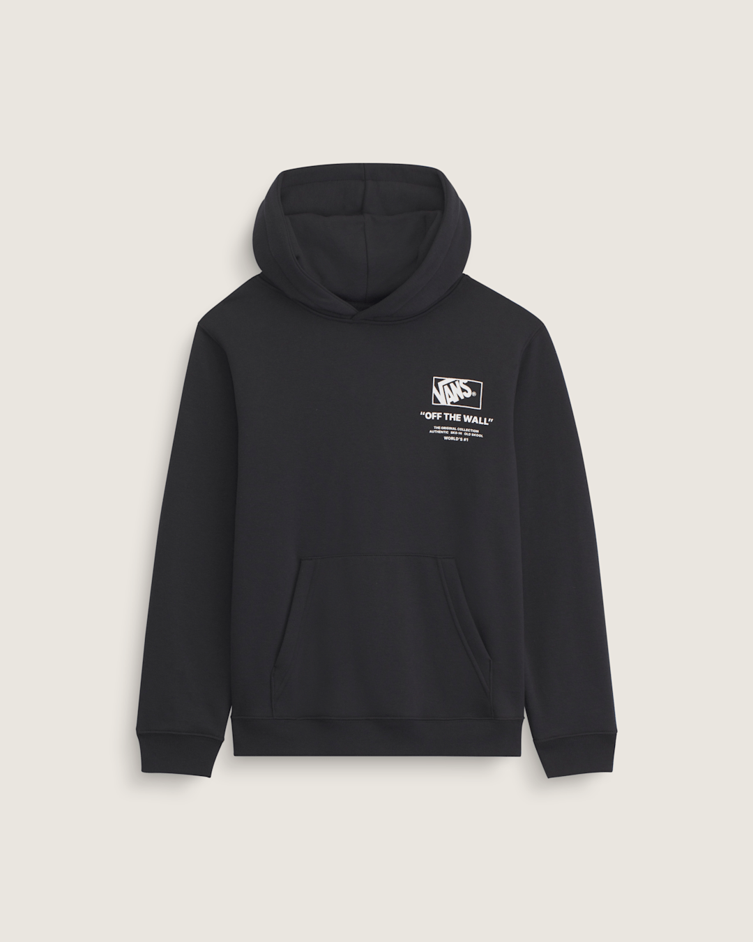 Vans Kids Stacked Hi Pullover Hoodie in Black / White