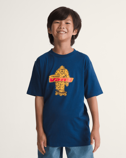 Vans Kids Big Push T-Shirt in Deep Indigo Blue