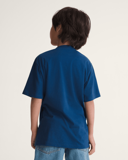 Vans Kids Big Push T-Shirt in Deep Indigo Blue