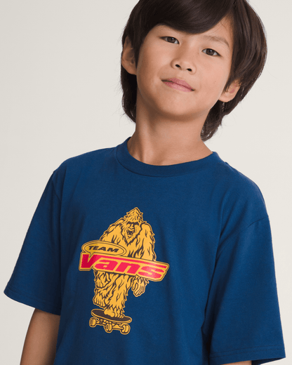 Vans Kids Big Push T-Shirt in Deep Indigo Blue