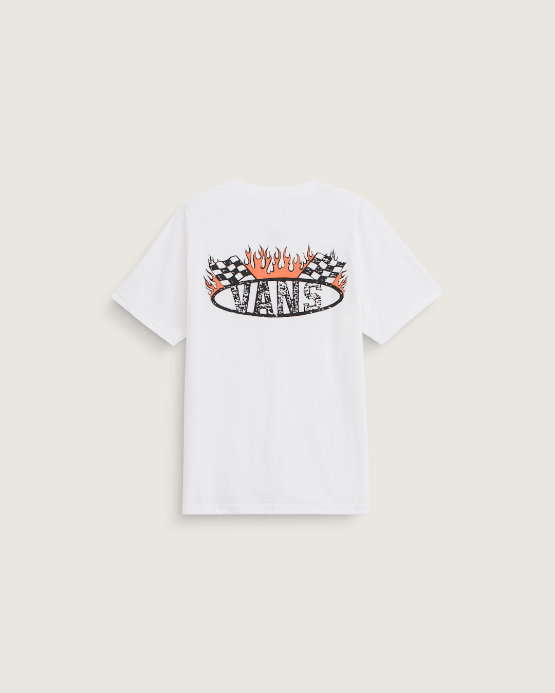 Vans Kids Racing Flames T-Shirt in White