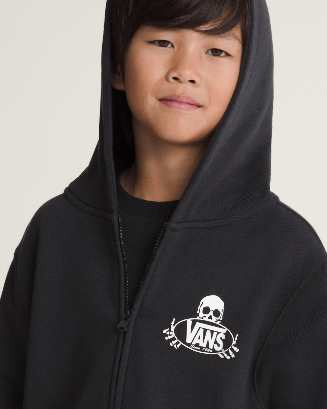 Vans Kids Framework Zip Hoodie in Black