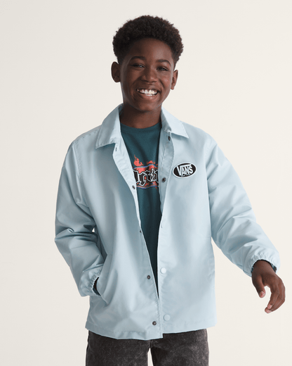Vans Kids Torrey Coaches Jacket in Dawn Mist Blue