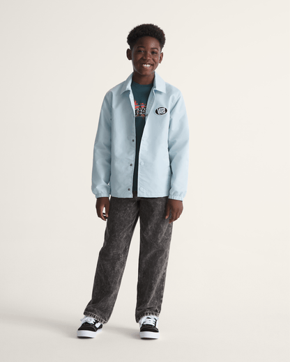 Vans Kids Torrey Coaches Jacket in Dawn Mist Blue