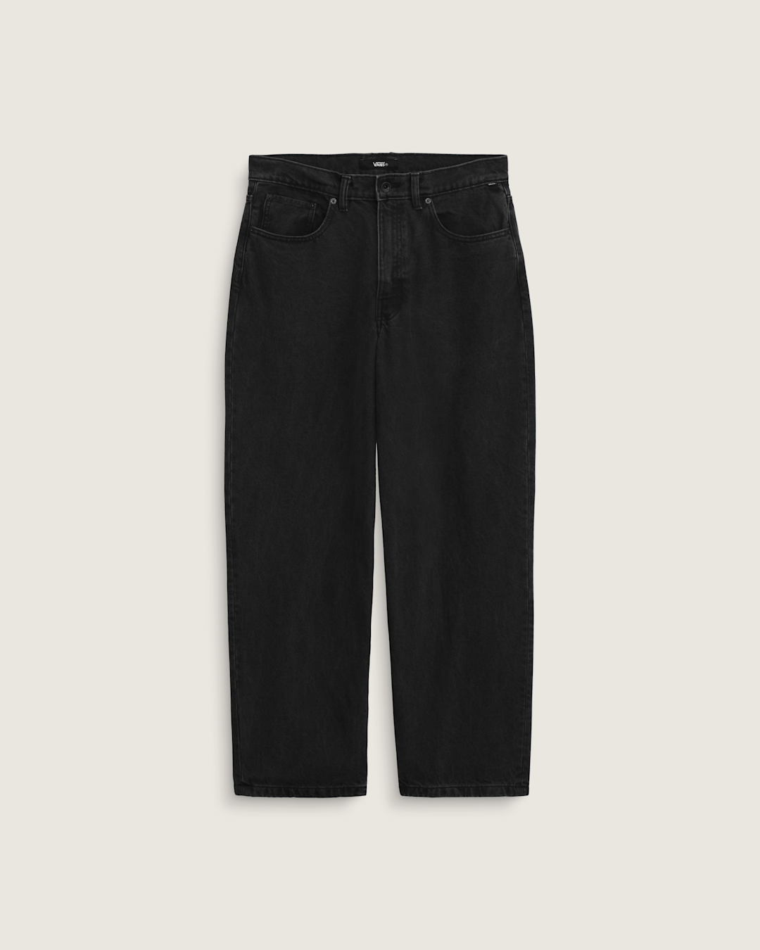 Vans Kids Check-5 Loose Denim Pants in Stonewash Black
